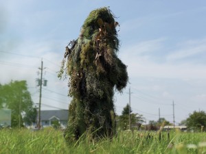 Forms of Awareness: Ghillie Suit: Un-camouflaging (2012: photograph 22in x 30in)